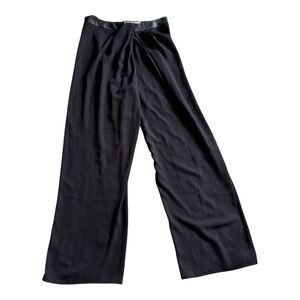 Dion Lee Wide Leg Trousers in Black Size 4